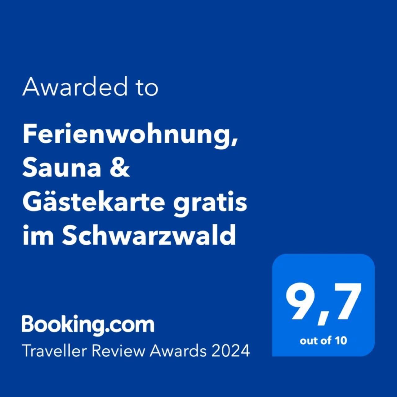 Ferienwohnung, Sauna & Gaestekarte Gratis Im Schwarzwald Baiersbronn Exterior foto